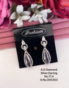 AD Diamond  Designer Party Wear Earrings 23 Wholesale Shop In Surat
